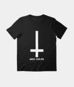 Mea Culpa Cross Essential T-Shirt Black