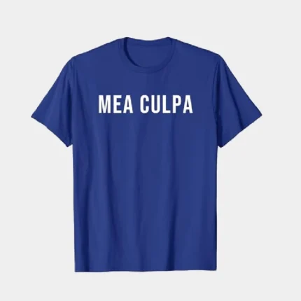 Mea Culpa T-Shirt Royal Blue