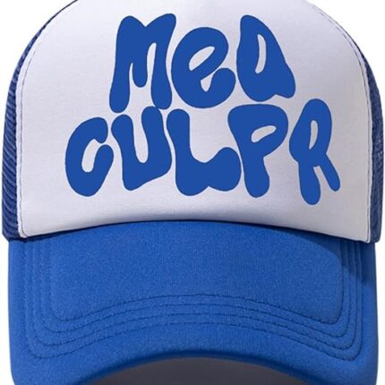 Mea culpa trucker hat – Blue & White