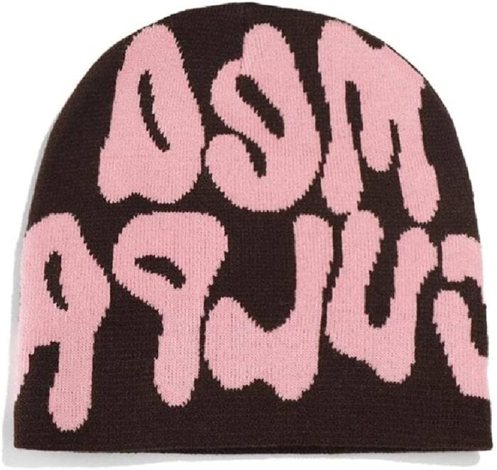 letter print Mea Culpa Beanie