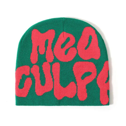 Green Red Mea Culpa Beanie