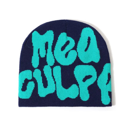 navy blue Mea Culpa Beanie