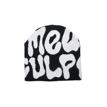 Mea Culpa Fun Day Beanie Black & White