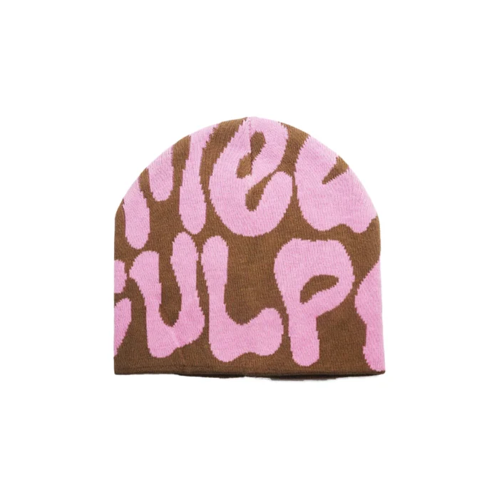 Mea Culpa Fun Day Beanie Brown & Pink