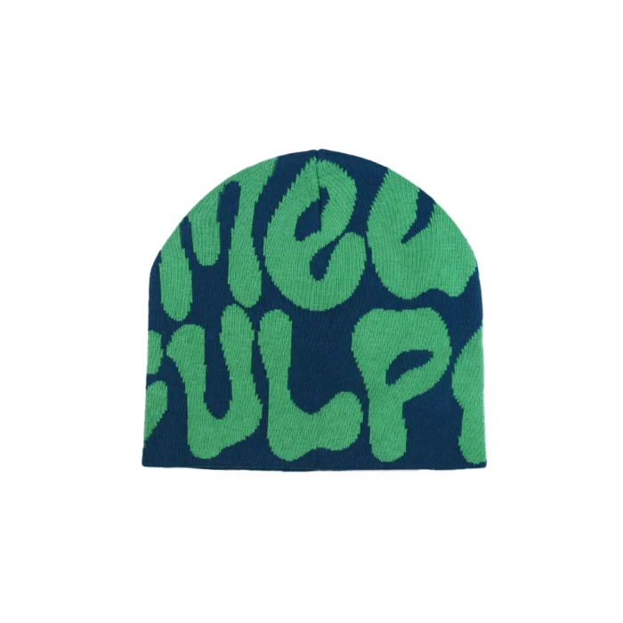 Mea Culpa Fun Day Beanie Green & Navy