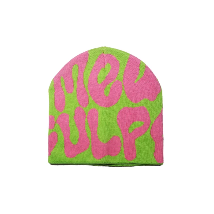 Mea Culpa Fun Day Beanie Green & Pink