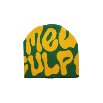 Mea Culpa Fun Day Beanie Green & Yellow