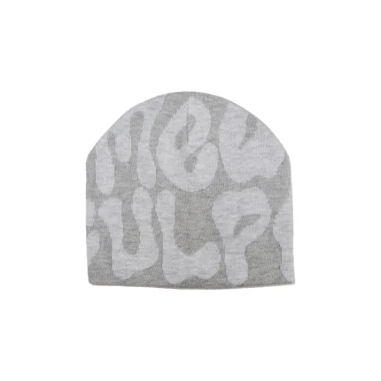 Mea Culpa Fun Day Beanie Grey & White