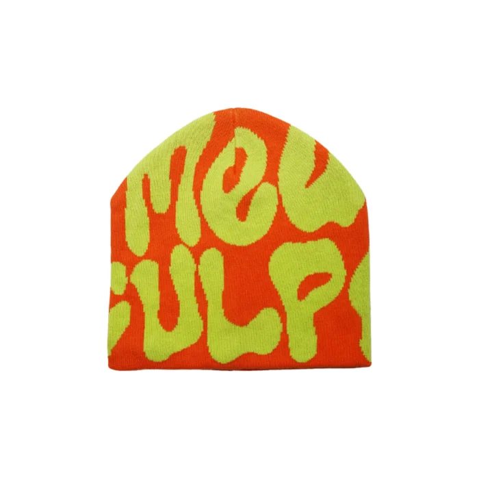 Mea Culpa Fun Day Beanie Orange & Yellow