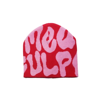 Mea Culpa Fun Day Beanie Red & Pink