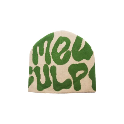 Mea Culpa Fun Day Beanie Biege & Green