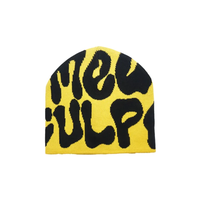 Mea Culpa Fun Day Beanie Yellow & Black