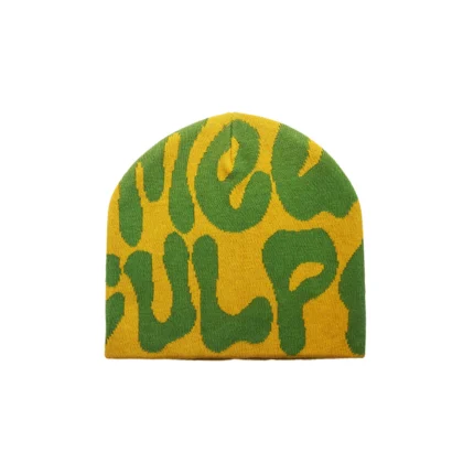 Mea Culpa Fun Day Beanie Yellow & Green